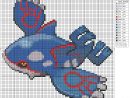 Pokémon - Kyogre  Pokemon Cross Stitch Patterns, Pokemon concernant Pixel Art Stitch De Noã«L
