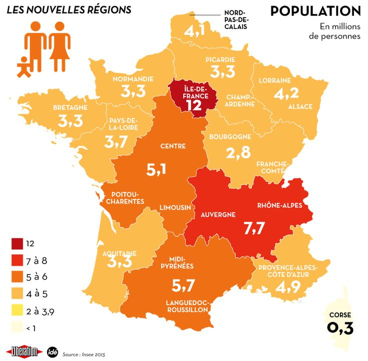 Population En France Métropolitaine.  France, Poitou tout Les Regions De La France Lumni 
