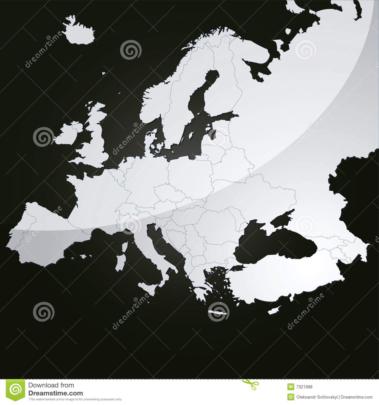 Programma Di Vettore Dell&amp;#039;Europa Illustrazione Vettoriale avec Carte D&amp;amp;#039;Europe  Dã©Taillã©E A Imprimer 