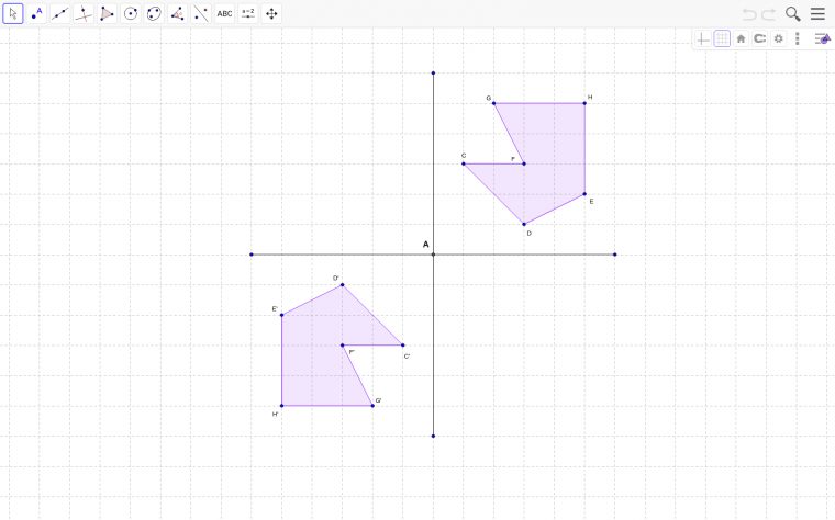 Propriétés De La Symétrie Centrale – Geogebra tout Exercice+Axe+De+Symetrie+Axial+Et+Centrale+Propriete