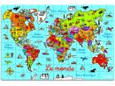 Puzzle 150 Pcs Carte Du Monde En Valise Vilac Puzzle En Bois serapportantà Jeu De Capitales Java