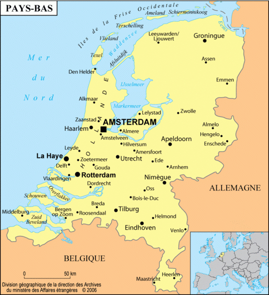 Quelle Est La Capitale Des Pays-Bas ? - Histoire Et Géo Au à Carte Gouvernemnt Geo 