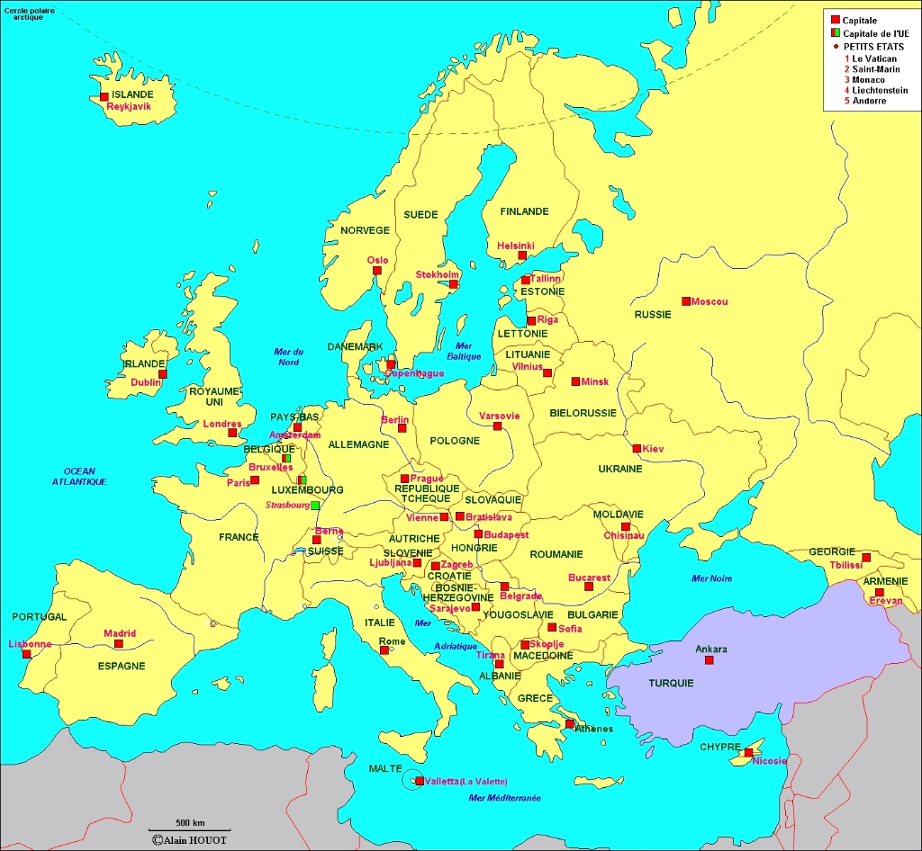 Quiz Sur Les Capitales De L Union Européenne - Primanyc intérieur Liste Des Etats De L&amp;#039;Nunion Europã©Enne 