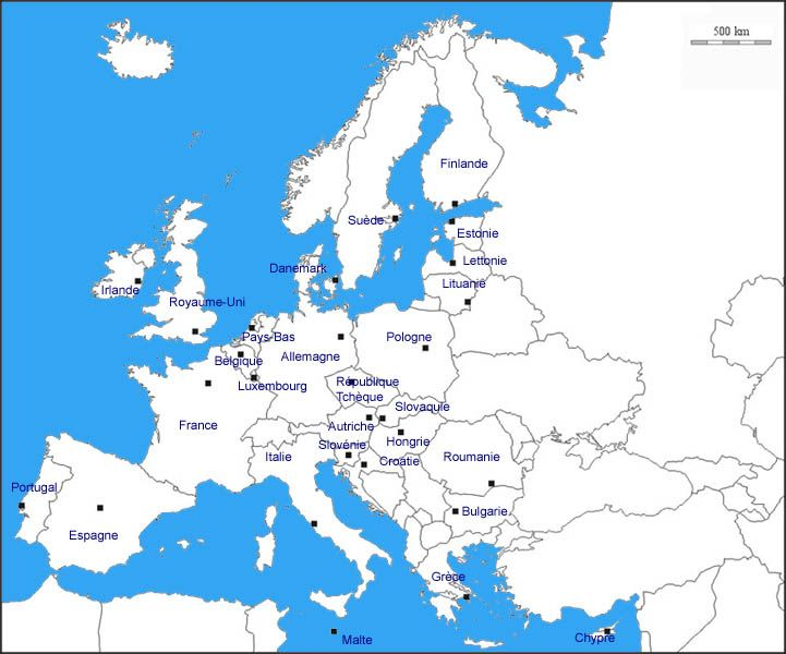 Résultat De Recherche D'Images Pour &quot;Europe Des 28 Carte serapportantà Carte Fleuves Europã©En Vierge