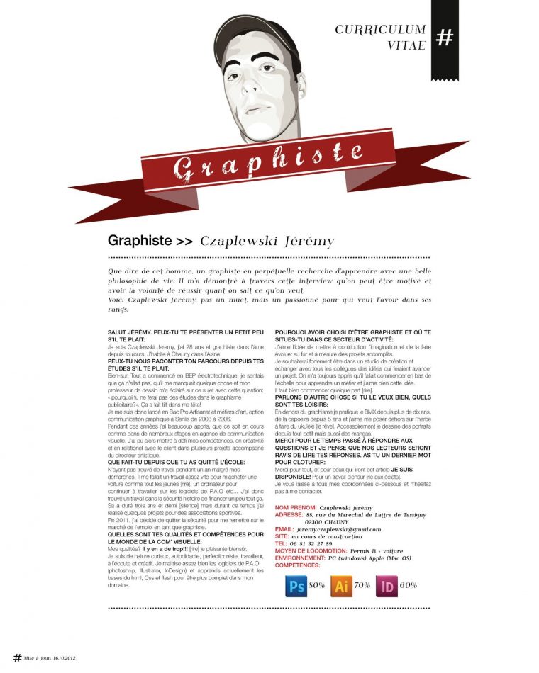 Resume Format: Présentation Nouveau Cv encequiconcerne Modã¨le Pixel  Fiche Prã©Paration