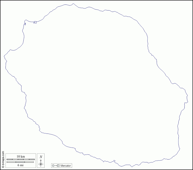 Réunion Carte Géographique Gratuite, Carte Géographique intérieur Eduscol Fond De Carte 