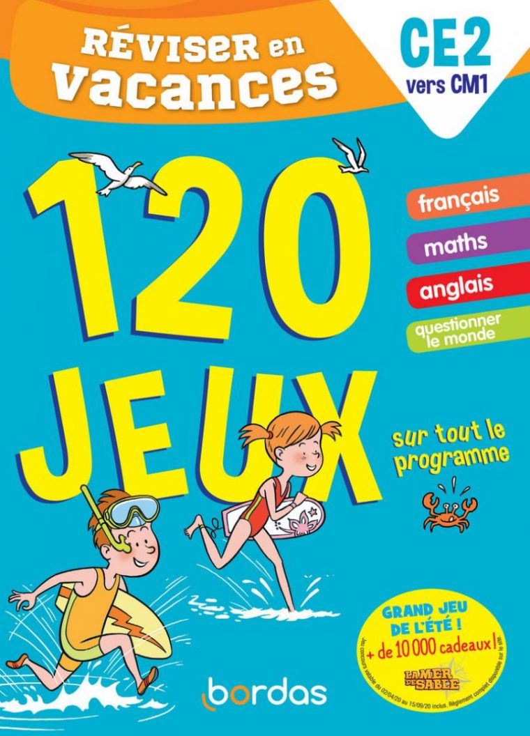 Réviser En Vacances Du Ce2 Au Cm1 – 120 Jeux Sur Tout Le serapportantà Cahier De Vacances Cm1 Cm2 A Imprimer Gratuit