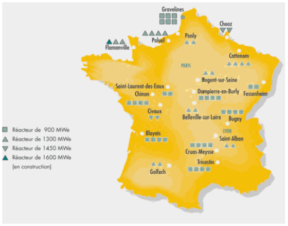 Savez-Vous Où Sont Situées Nos Centrales Nucléaires pour Centrales Nuleaires Carte