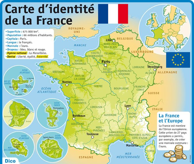 Science Graphic - Fiche Exposés : Carte D'Identité De intérieur Carte De France Exercices