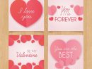 Set De Cartes De Saint Valentin  Vecteur Gratuite tout Mot Croisã© De Saint Valentin A Imprimer