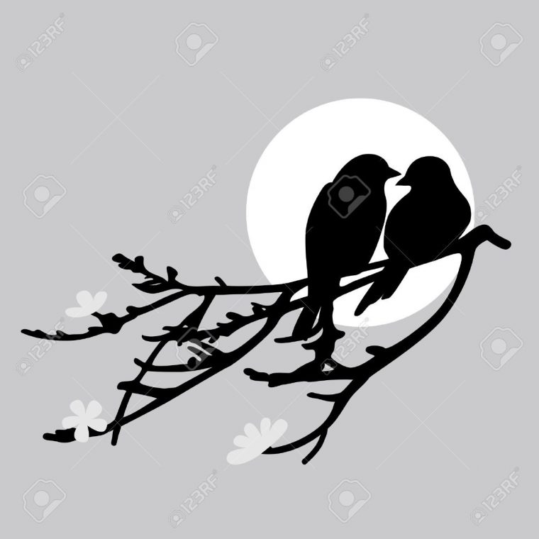 Silhouette Art, Bird Silhouette, Birds On A Wire Silhouette concernant Silouhette Oiseau Adecouper