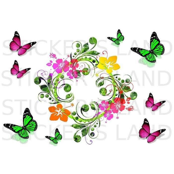 Stickers Décoratifs Papillon À Découper (Planche À encequiconcerne Papillon A Dã©Couper