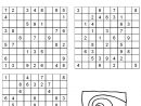 Sudoku 9X9 N°2 Pour Enfant À Imprimer pour Coup D. Oeil  Point  A  Relier   Pour  Adule