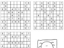 Sudoku 9X9 N°4 Pour Enfant À Imprimer dedans Coup D. Oeil  Point  A  Relier   Pour  Adule