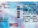 Tenues De Scène De Johnny Hallyday — Billets : 29 Octobre concernant Faux Billet De Concert A Imprimer