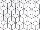 Tissu D'Ameublement À Motif Géométrique Noir Et Blanc intérieur Schema Cubes Noir Et Blanc