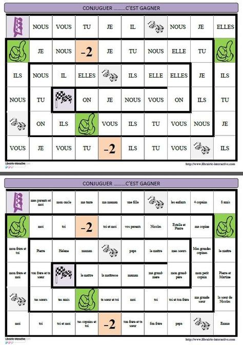 Un Jeu De Plateau Pour Travailler La Conjugaison Des à Mots Cachã©S Pour Imprimer Pour Ainees 