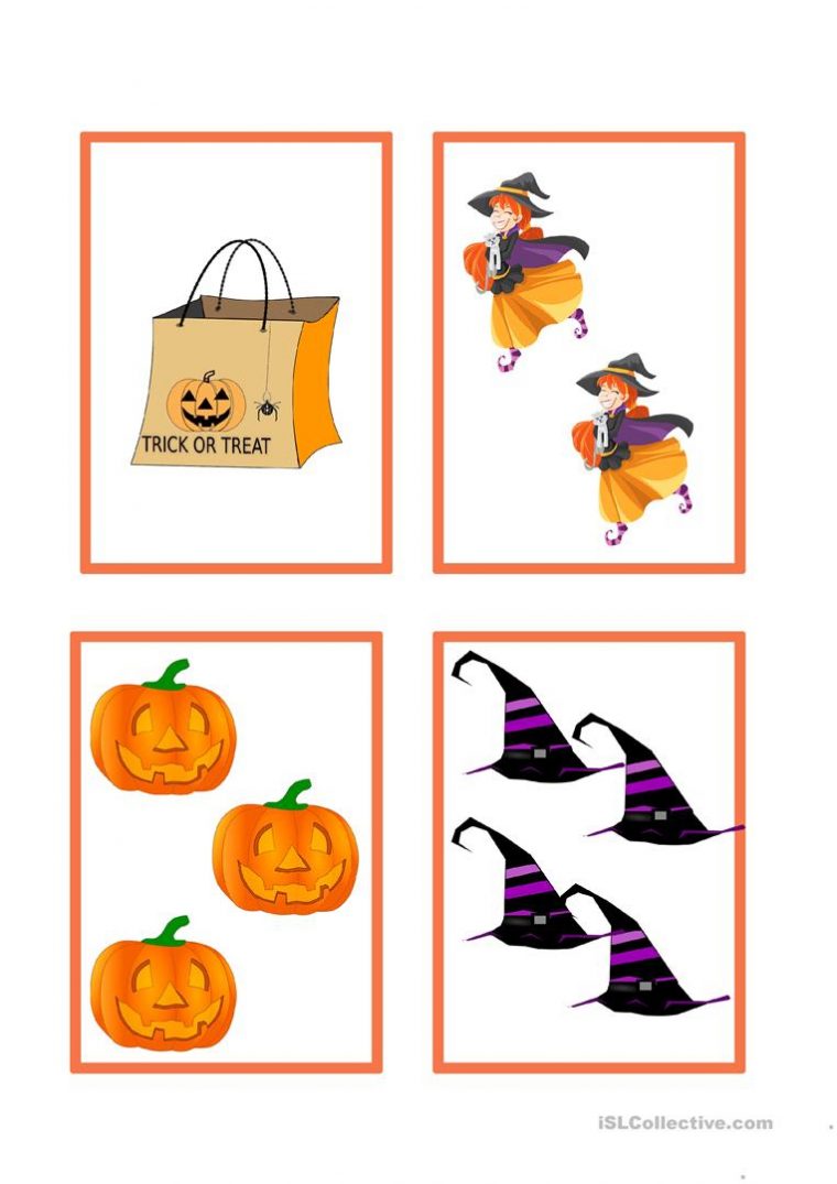 1 To 10 Halloween Numbers  Numbersworksheet pour 1 Halloween