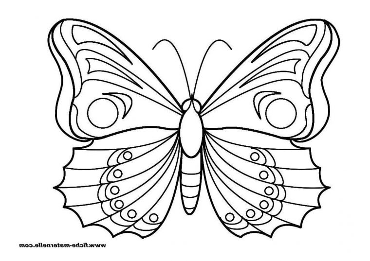 10 Beau De Coloriages À Imprimer Gratuit Images concernant Papillon Dessin A Colorier