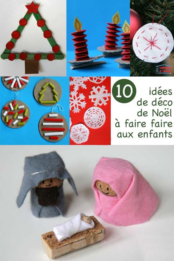 10 Décos De Noël Que Les Enfants Peuvent Fabriquer dedans Déco Noel Enfant 