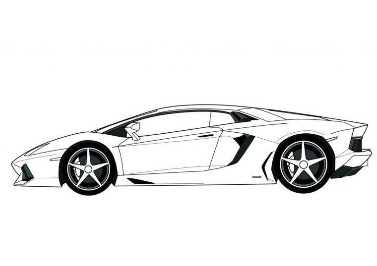 10 Magnifique Coloriage Lamborghini Pictures – Coloriage à Coloriage Voiture