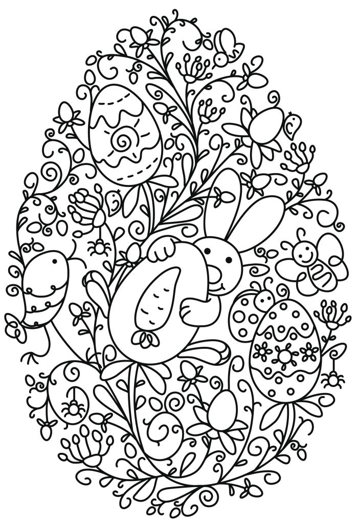 1001 + Idées De Coloriage De Pâques Facile À Imprimer encequiconcerne Dessin De Paques 