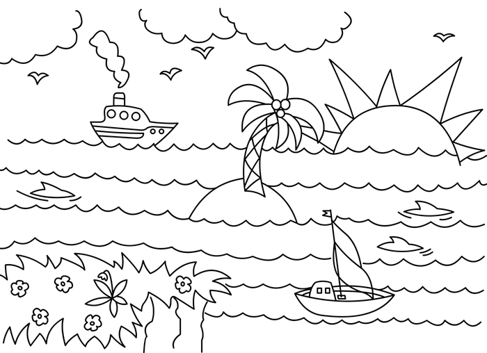 1001 + Idées De Coloriage D&amp;#039;Été Amusant Pour Petits Et Grands destiné Coloriage Été 