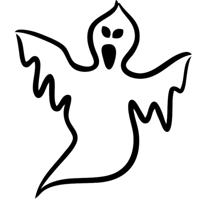 1001 + Idées  Dessin Halloween Facile - Des Créatures À dedans Dessin Fantome Halloween 