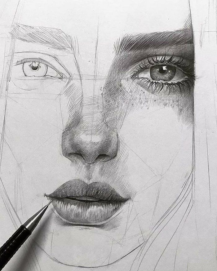 1001 + Techniques Et Idées Comment Dessiner Un Visage pour Apprendre A Dessiner Les Yeux 