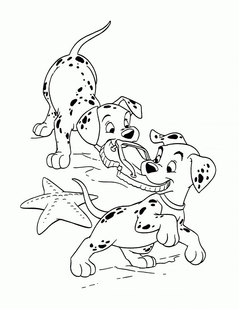 102 Dalmatiens Coloriages À Imprimer Colorier dedans Coloriages Fr