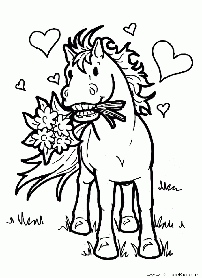 102 Dessins De Coloriage Poney À Imprimer à Coloriage De Poney À Imprimer 