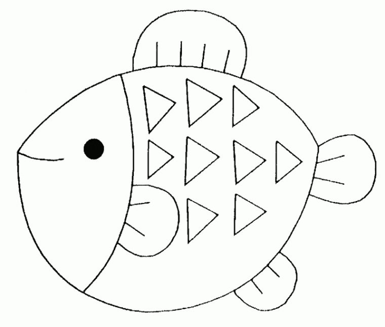 106 Dessins De Coloriage Poisson À Imprimer Sur Laguerche encequiconcerne Dessin De Poisson Facile