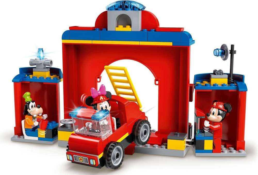 10776 La Caserne Et Le Camion De Pompiers (Juniors serapportantà Camion De Pompier Mickey