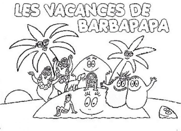 108 Dessins De Coloriage Barbapapa À Imprimer Sur destiné Dessin Barbapapa