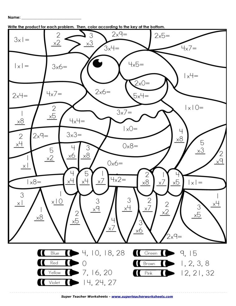 11 Attrayant Coloriage Magique Table De Multiplication tout Dessin Magique Multiplication