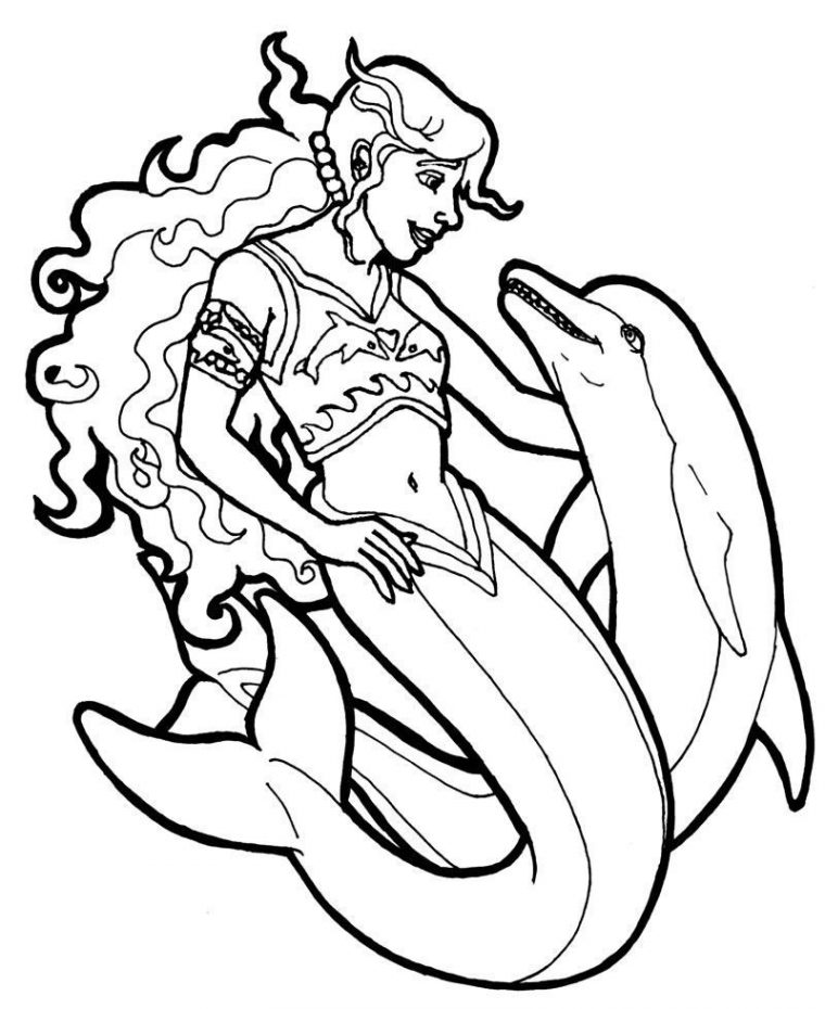 11 Authentique Coloriage De Sirène Pics  Coloriage à Coloriage De Sirene