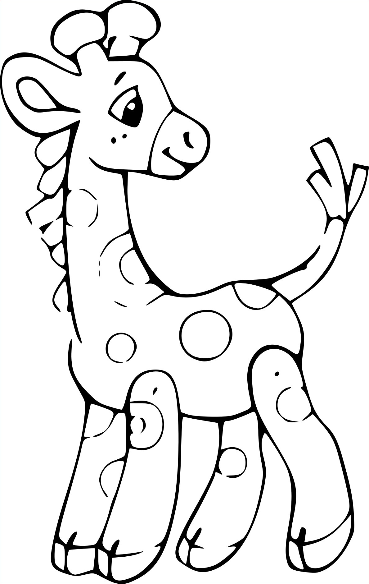 11 Premier Coloriage Girafe Images - Coloriage concernant Dessin Coloriage Animaux 