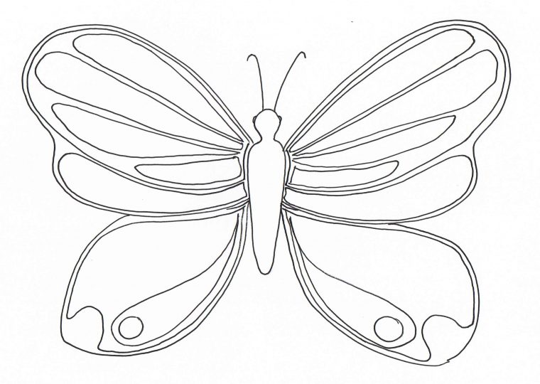 110 Dessins De Coloriage Papillon À Imprimer Sur Laguerche à Patron De Papillon À Imprimer