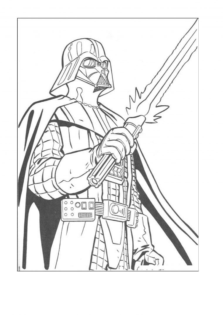 110 Dessins De Coloriage Star Wars À Imprimer Sur dedans Stars Wars Dessin