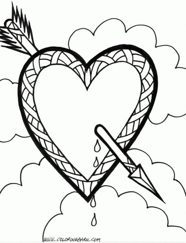 111 Dessins De Coloriage Coeur À Imprimer Sur Laguerche dedans Coloriage De Coeur D Amour