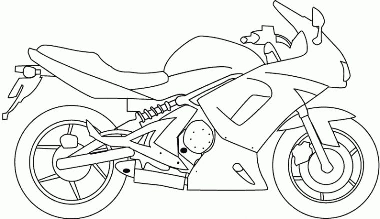 113 Dessins De Coloriage Moto À Imprimer avec Dessin Moto Enfant