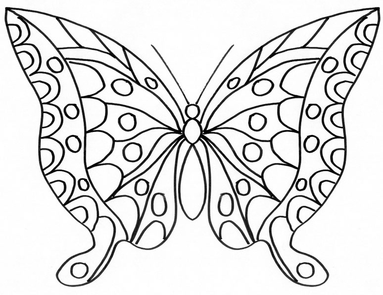 119 Dessins De Coloriage Papillon À Imprimer intérieur Papillon Dessin A Colorier