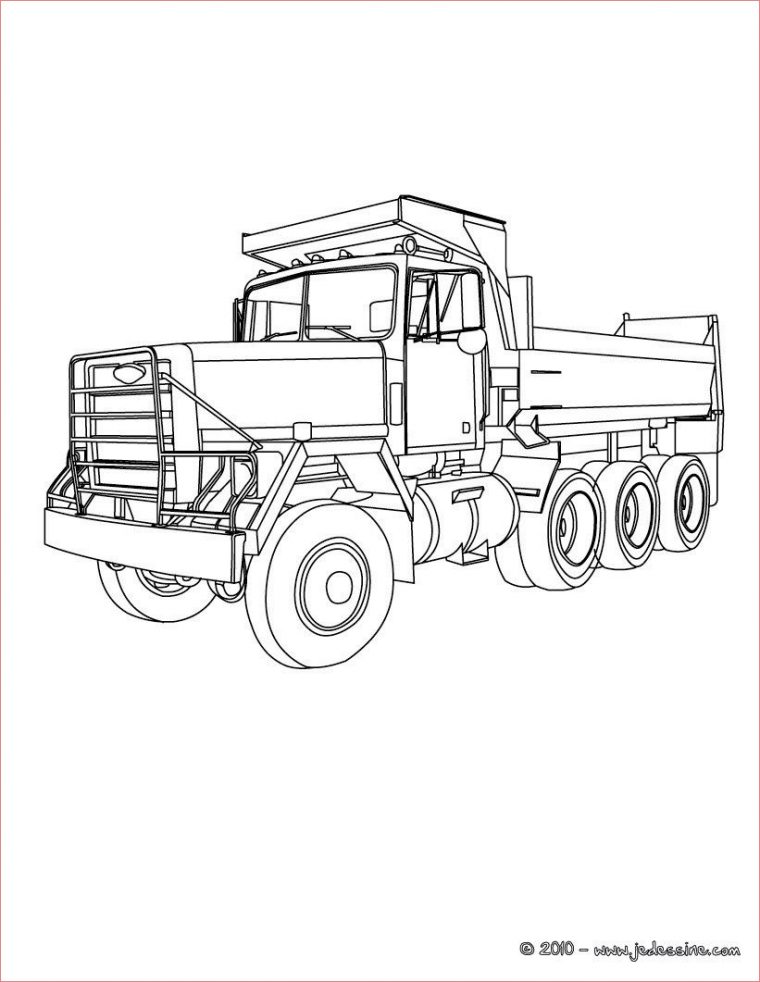 12 Intéressant Coloriage De Camion Images – Coloriage pour Coloriage De Camion