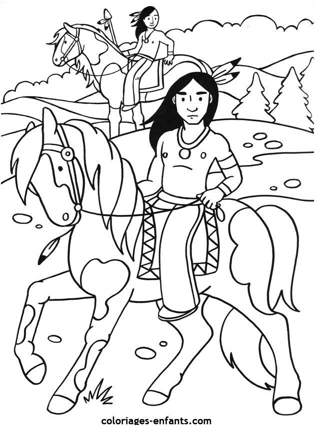 12 Utile Coloriage Indien Maternelle Collection  Coloring intérieur Dessin Indien 