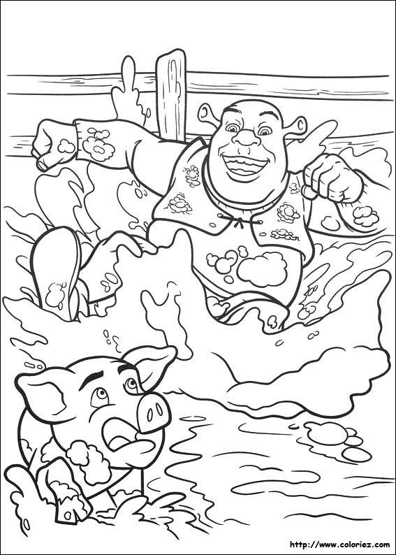 124 Dessins De Coloriage Shrek À Imprimer Sur Laguerche dedans Coloriage De Shrek