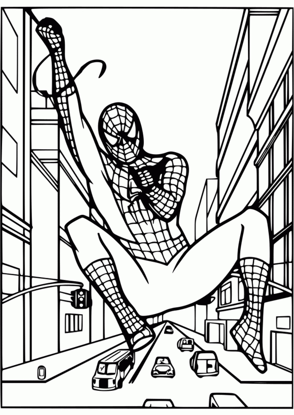 124 Dessins De Coloriage Spiderman À Imprimer à Dessin A Imprimer Spiderman