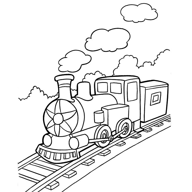 127 Dessins De Coloriage Train À Imprimer à Train Coloriage 