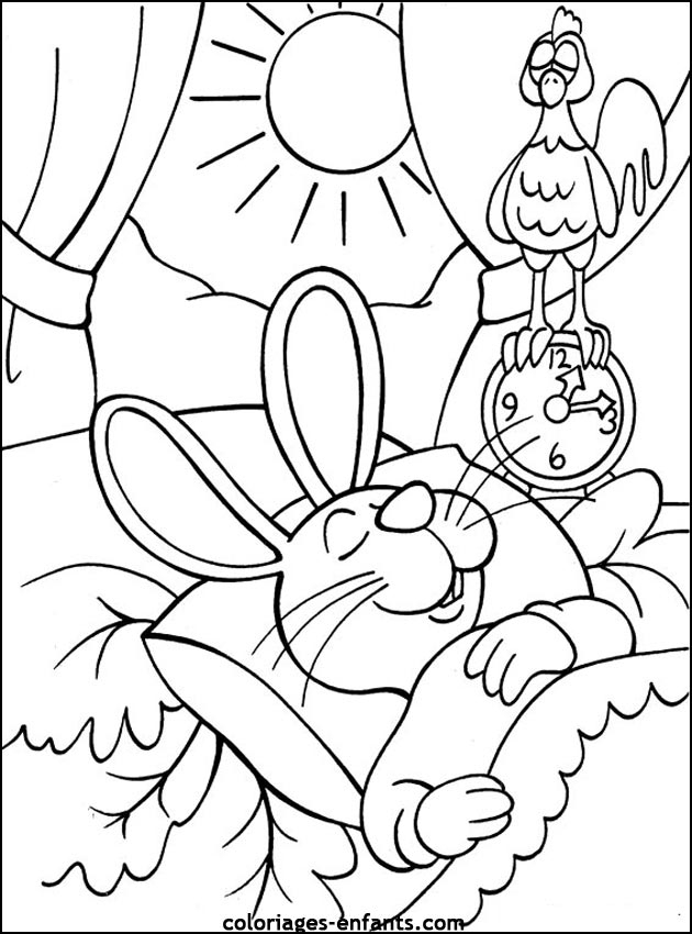 128 Dessins De Coloriage Lapin À Imprimer Sur Laguerche concernant Des Coloriage