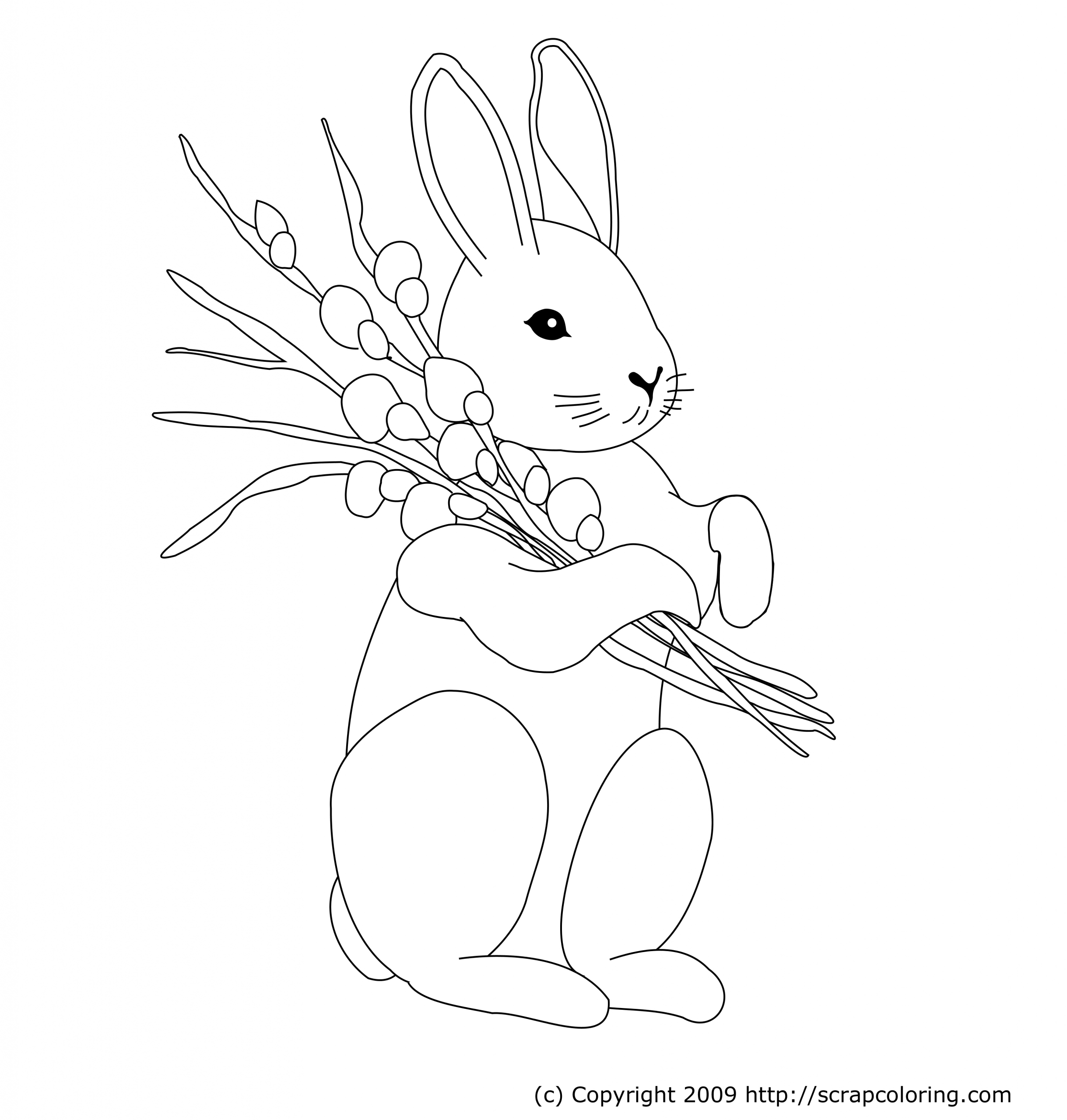 128 Dessins De Coloriage Lapin À Imprimer Sur Laguerche destiné Dessin De Lapin 