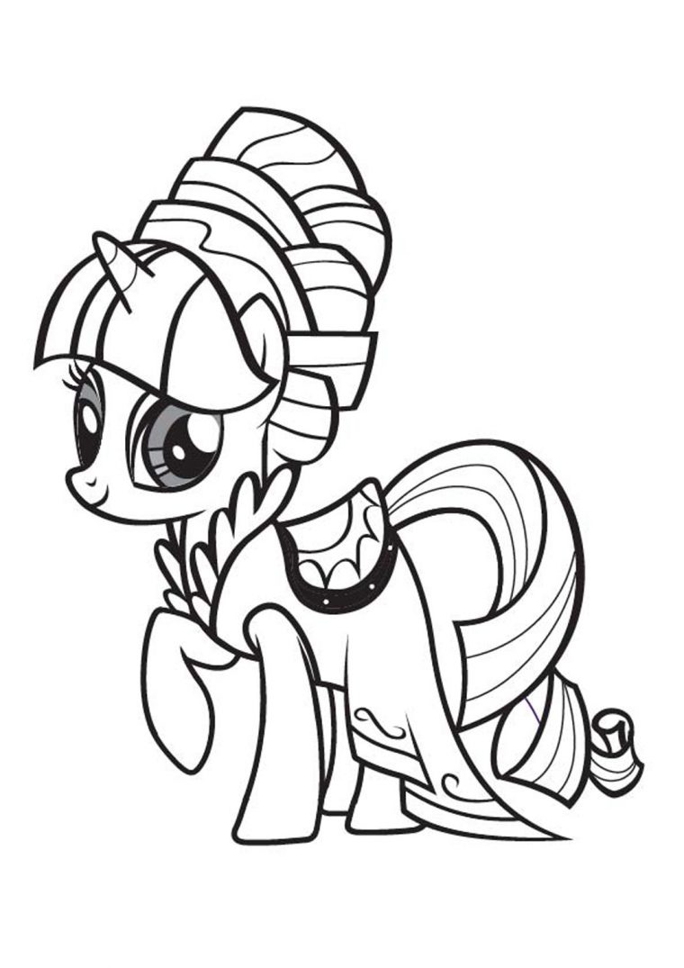 13 Dessins De Coloriage My Little Pony Celestia À Imprimer avec Poney Coloriage A Imprimer